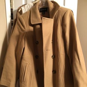 London Fog Camel Peacoat